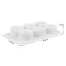 White Silicone Mold Tray for DIY Chocolate, Cake, Jelly, Pudding, Cupcake