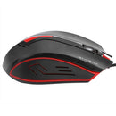M-611 USB Wired Gamer Mouse 1000DPI Ergonomic Mouse Built in Weighted Iron