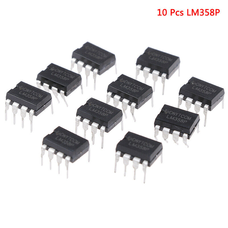 10 Pcs LM358P OPAMP DUAL 0-70DEG C 8-DIP SE