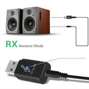 2 in 1 USB Bluetooth 5.0 Transmitter Receiver PC TV Speaker Wireless Adap ï¼D