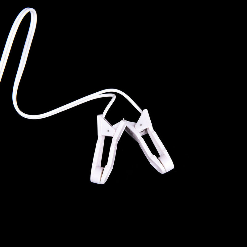 Electrode Lead Wires with 2 Ear Clips for Tens Machine Massager 2.5m_shN`US