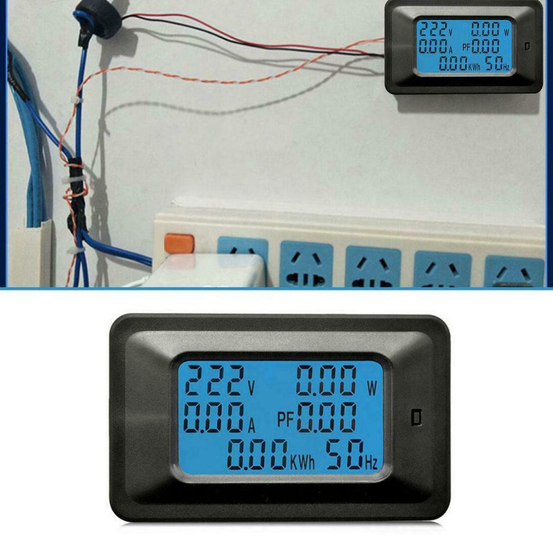 100A LCD Dispaly Digital Panel Power Watt Meter Voltage Voltmeter Ammeter