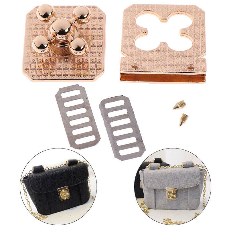 Metal Buckle Twist Clasps Turn Lock Snap Twist Locks For DIY Handbag Craft B: Kw
