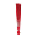 Plastic Japanese Style Handheld Folding Hand Fan Party Gift Red