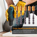 10pcs 65mm Cross Head Screwdriver Bit Magnetic Electric Screwdriver Set