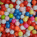 20pcs Hollow Plastic Practice Golf Balls Golf Air Flow Balls E&F SP