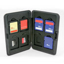 Aluminum 8Micro SD SDHC Memory Card Storage Fine Carrying Hard Kit Case Holder.