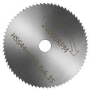 6pcs HSS Circular Rotary Blade Wheel Discs Saw Blades Mandrel Tool for Wood