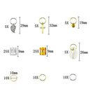 100pcs/Set Hair Braid Dreadlock Beads Braiding Hair Extension Accessorie M&E