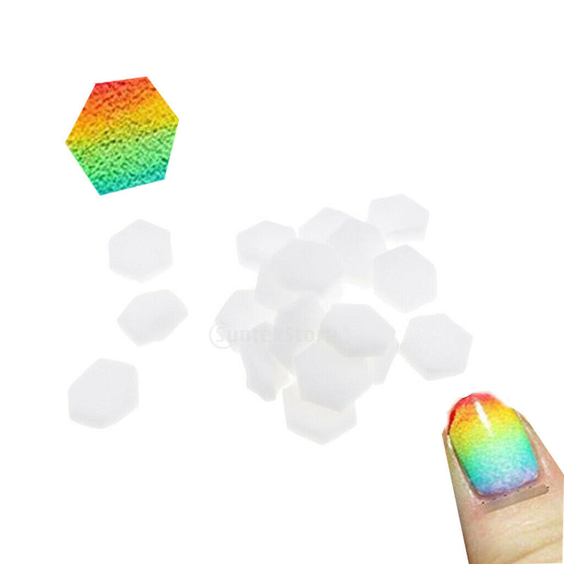80 Pieces Nails Stamping Sponges Kit Ombre Nail Art Stamping Kit Magic Tools