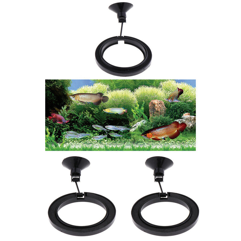 2 x Practical Floating Food Round Circle - Reduces Waste & Maintains Water