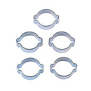 Zinc-Plated Double Ear Hose Clamps, Stainless Steel O Clips Pipe Tube Clamps