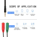 Headphone Adapter, Headphone Splitter (3.5mm Stereo Male to 2 x 3.5mm Femal F3F7