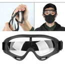 Sports Windproof Clear Lens Safety Glasses Goggles Anti Fog Eye Protection