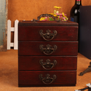 4 Layers Trinket Jewelry Storage Box Chest Treasure Organizer Container