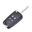 5 Button Flip Folding Key Shell Remote Case Fob For CHEVROLET Camaro Volt M&E