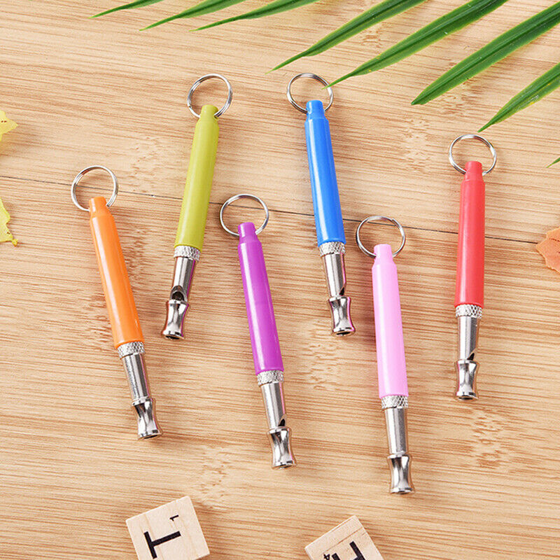 1pc Transer UltraSonic Sound Pitch Silent Dog Pet Command Training Whistle In ES