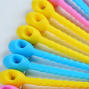 10x Silicone Food Bag Sealing Ties Pocket Clip Beam Port Cable Twist Tie Zi S8M2