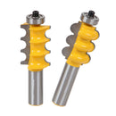2PCS 1/2" Shank Bead&Triple Router Bit Cutters for Woodworking Cutter Tools