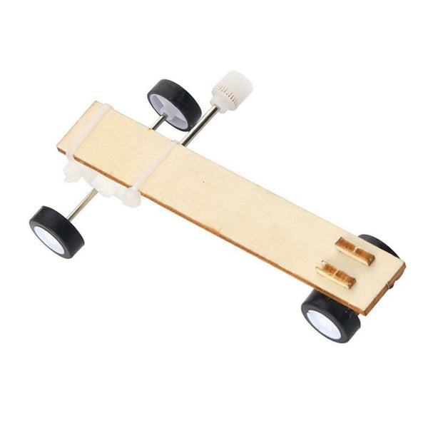 Funny Mini Wood Wind-up Car Assembly DIY Small Production Puzzle Toys #gib