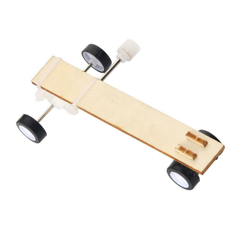 Funny Mini Wood Wind-up Car Assembly DIY Small Production Puzzle Toys