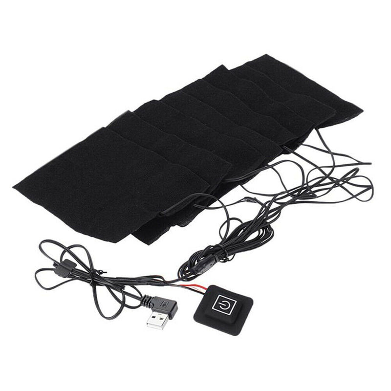 8-In-1 USB Electric Clothes Heated Pad Carbon Fiber Heating Pad Winter AdjusH7G4