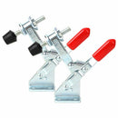 2x 101A 50Kg 110Lbs Grasshoppers Vertical Fast Clip Right Toggle Clamp Silv