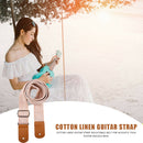 Musical Instrument Accessories Guitar Strap Cotton Linen Length Adjustable Belt