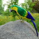 45cm Lifelike Perched Woodland Artificial Bird Yard Home Garden Decor
