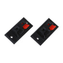2 Pcs Red Black Spring Loaded Speaker Terminal Plate U4Y3
