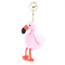 New Fluffy Flamingo Pendant Key Chains Plush Car Bag Key chain  3C