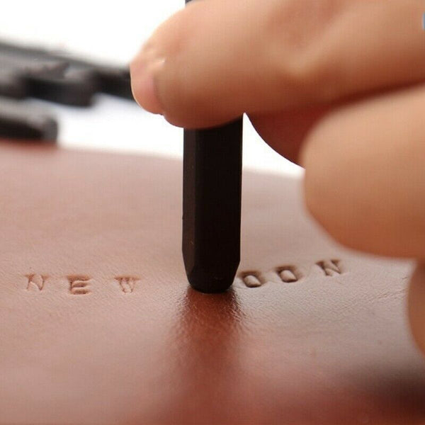 1 Set Numbers Steel Metal Die Leather Stamp Punch Tool Case Kit Craft 3Mm