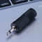 2pcs Single Channel Guitar Bass Stereo Audio Adapter 6.5 Plug to 3.5 Jack