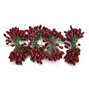 100X Artificial Red Holly Berry On Wire Bundle Garland Wreath Making ChristmasJR