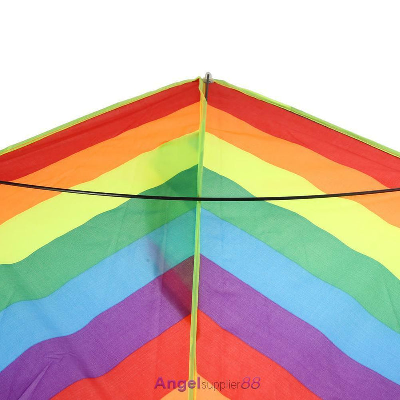 95x190cm Triangle Flying Rainbow Outdoor Sports Beach Kite Kids Summer Wind Gift