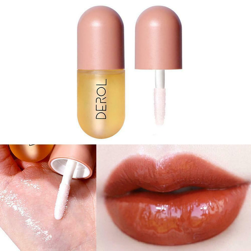 Shiny Lip Enhancer Moisturizing Liquid Lipstick Oil Lip Plumper Botanical  Top