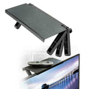 1x Screen Caddy Adjustable Screen Shelf Desktop Storage Rack Rack TV A9P1