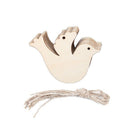 10pcs/set Wooden Dove for Wedding Wish Tree or Christmas Decoration Ornamen B2D1
