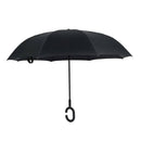 Starry sky Folding Reverse Umbrella Double Layer Inverted Windproof Rain Ca H2P7