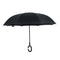 Starry sky Folding Reverse Umbrella Double Layer Inverted Windproof Rain Ca H2P7