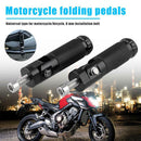 1 Pair Aluminum Motorcycle Motor Bike Folding Footrests Foot Pegs Pedals
