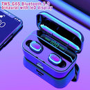 TWS-G6S Wireless Bluetooth 5.0 Earphones HiFi Headset w/Charge Box (Black) A