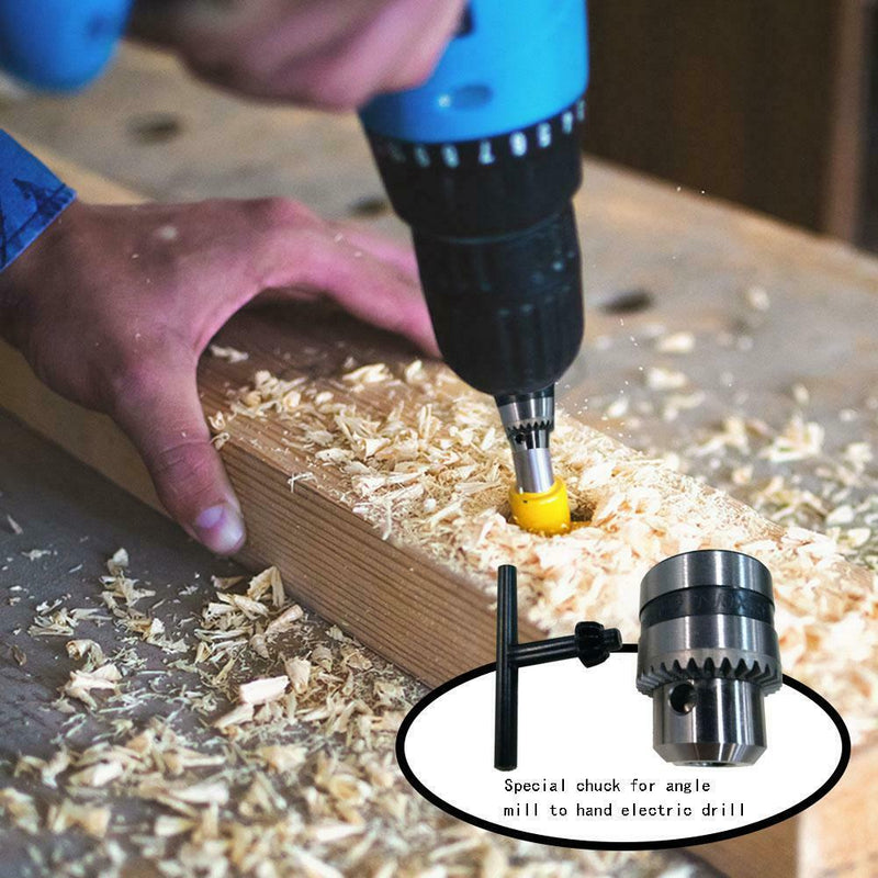 Electric Drill Chuck Angle Grinder Drill Chuck with Key Lathe Accessories
