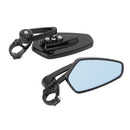 Universal Motorbike Motorcycle Scooter Handle Bar Rearview Side Mirror Aluminum