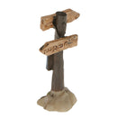 Micro Landscape Decor Mini Signpost & Street Light DIY Fairy Garden Ornament