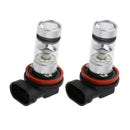 2x H16/ H11 100W High Power Car LED 8000K White Fog Light Lamp Bulbs