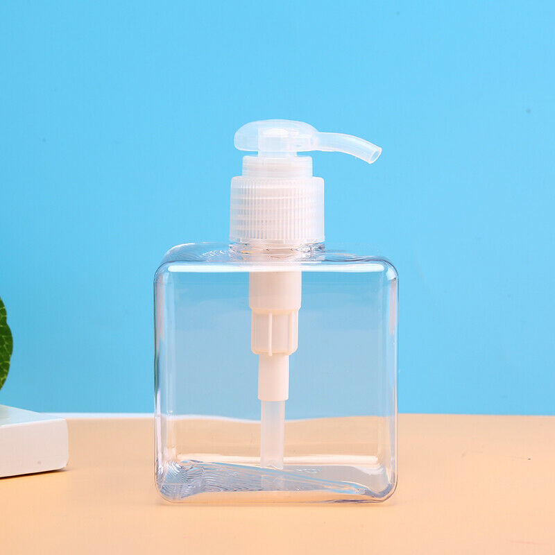 250ml Empty Emulsion Bottle Transparent Plastic Liquid Dispenser Shampoo Bot Kw