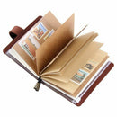Handmade Traveler's Notebook, Leather Travel Journal Notebook for Men & Wom Y8S9