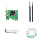 2.4G Wireless 300Mbps Pci-Express Adapter 802.11B/G/N Wifi Card with Antenn