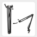 Microphone Arm, Mic Arm Microphone Stand Boom Suspension Stand with Desk Adapter